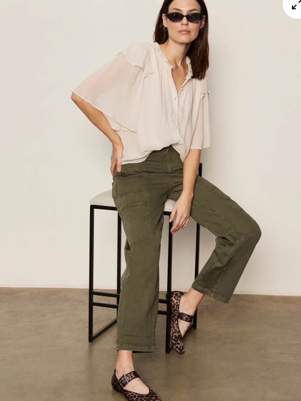 SANCTUARY BOYFRIEND UTILITY PANT KALAMATA NWT - Picture 6 of 17
